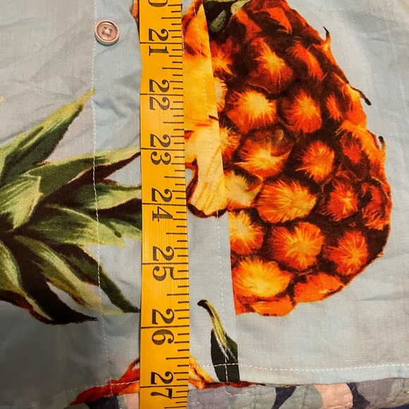 🍍 Pineapple Hawaiian Style Short Sleeved Summer Button Down Shirt US M 🍍 - Picture 6 of 6